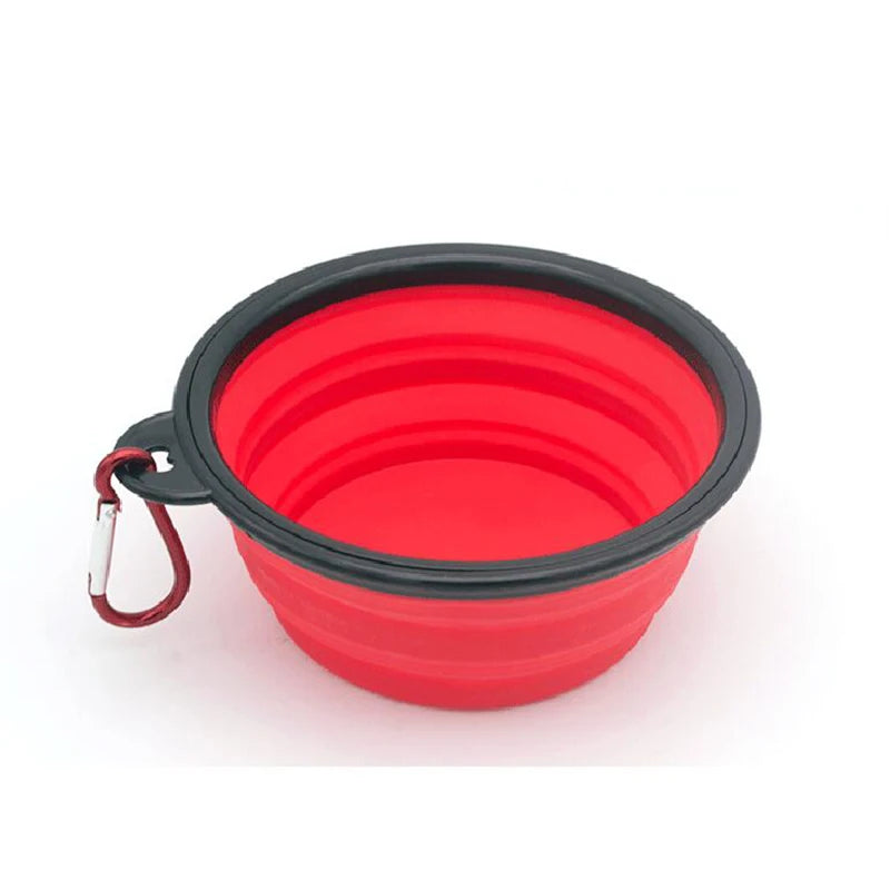 Collapsible Silicone Pet Bowl - Portable Water & Food Feeder