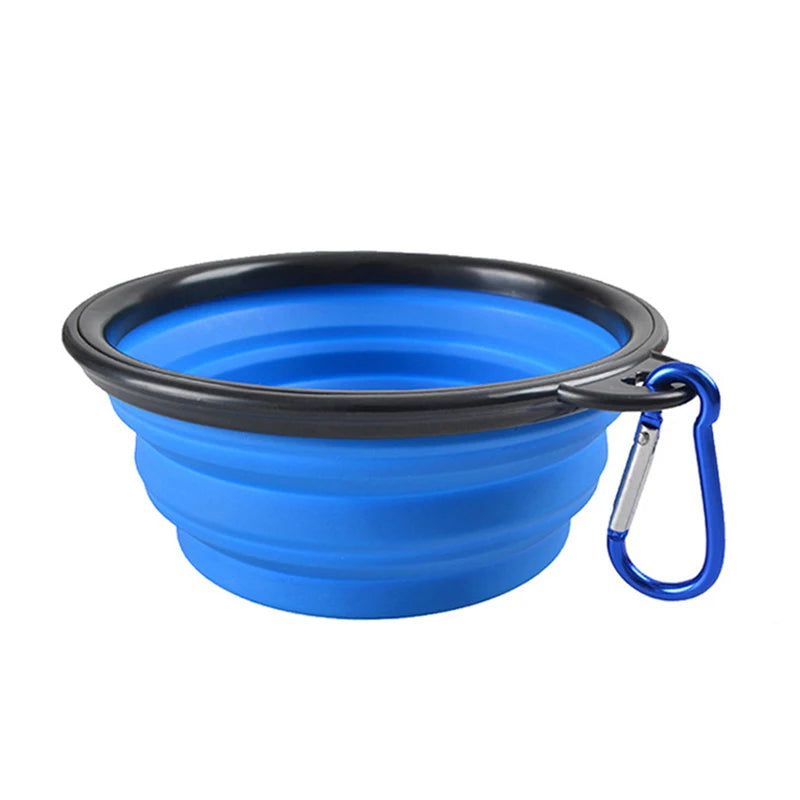 Collapsible Silicone Pet Bowl - Portable Water & Food Feeder