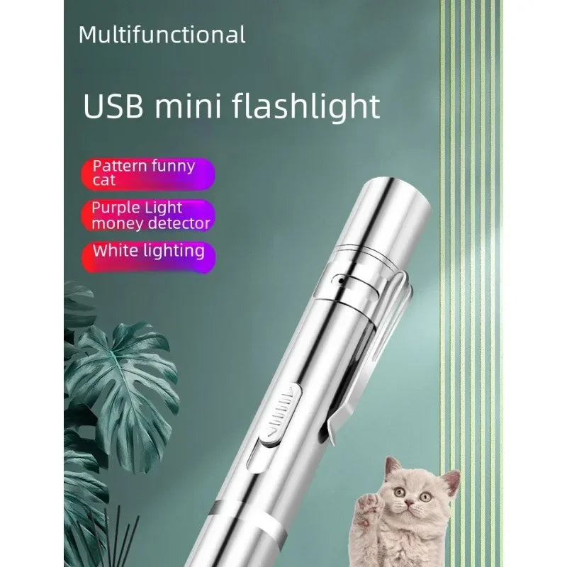 Rechargeable Infrared Cat Toy - USB Handheld Projection Laser