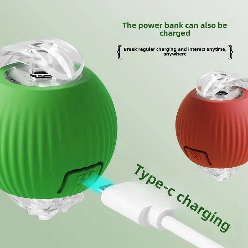 Electric Smart Pet Ball - Rechargeable Rolling Fun for Dogs & Cats