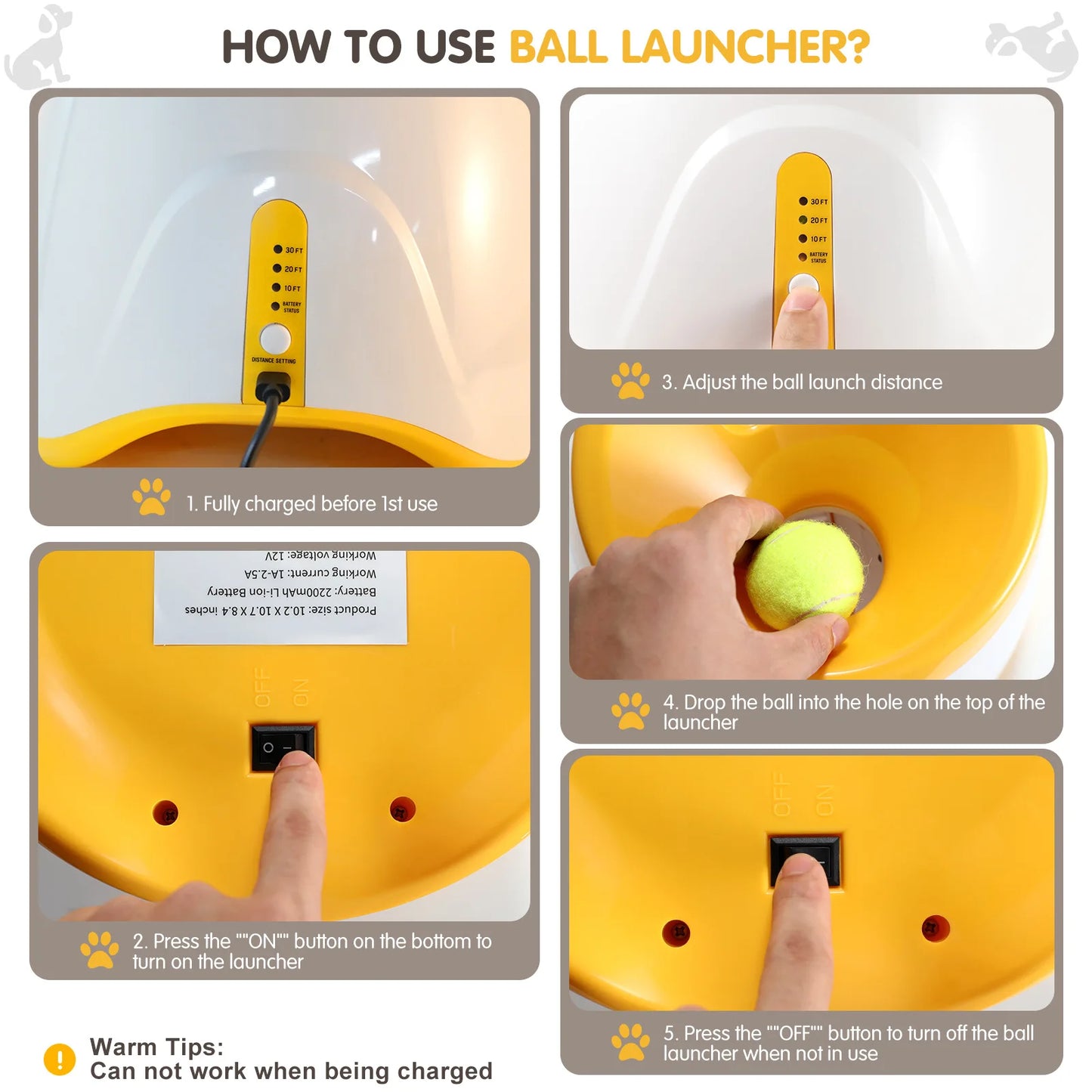 Smart Dog Tennis Ball Launcher - Interactive Training & Play Toy