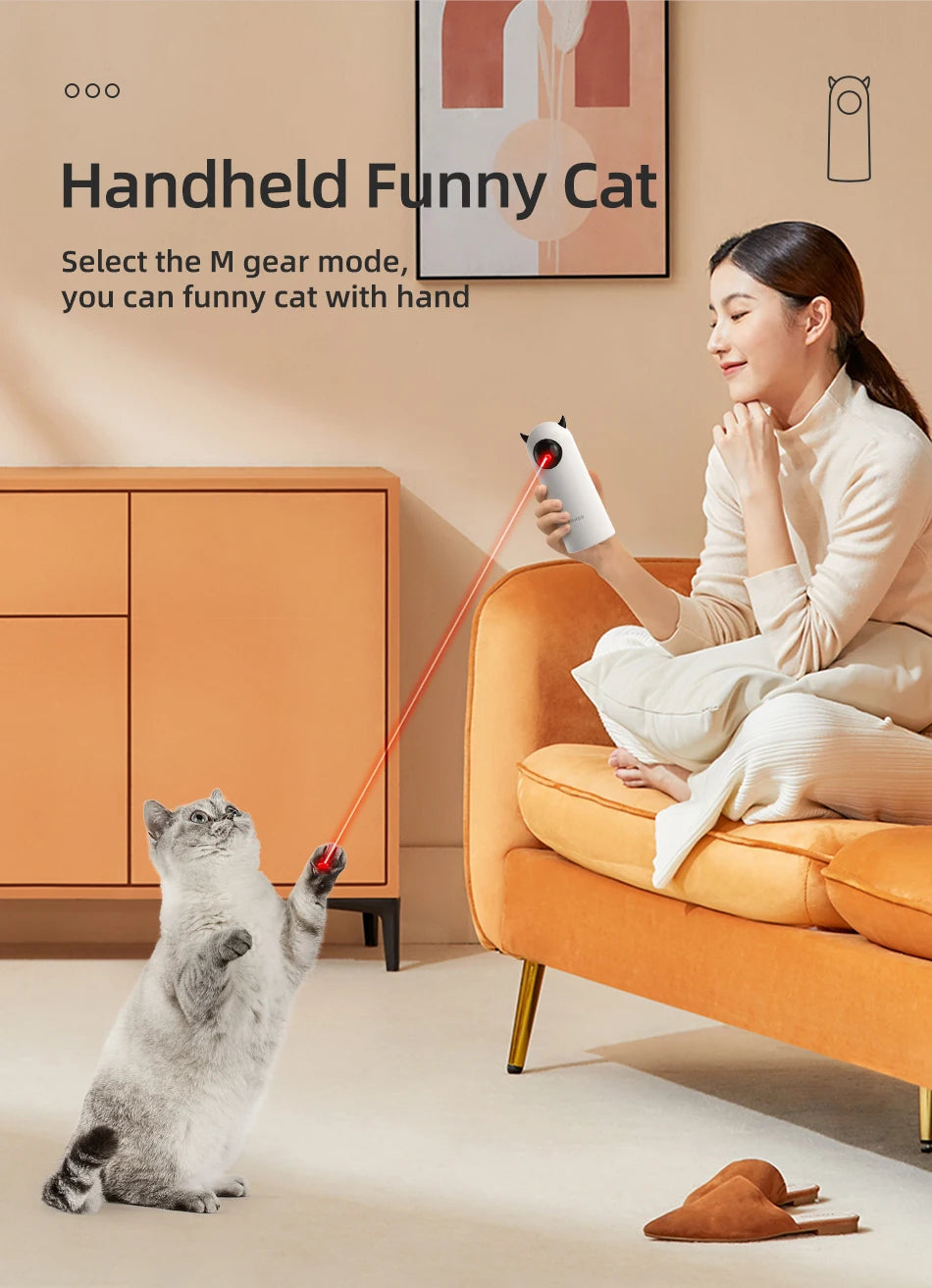 Automatic Cat Laser Toy - Interactive Smart Teasing Light for Pets