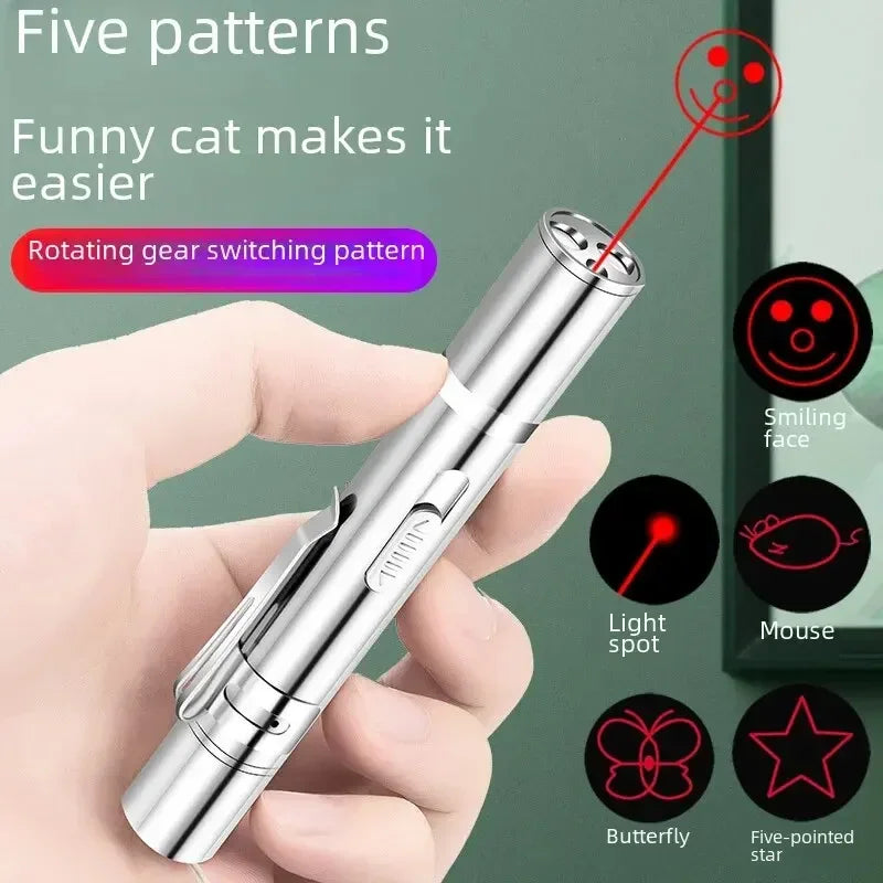 Rechargeable Infrared Cat Toy - USB Handheld Projection Laser