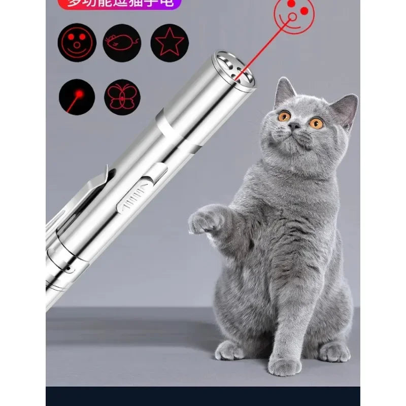 Rechargeable Infrared Cat Toy - USB Handheld Projection Laser