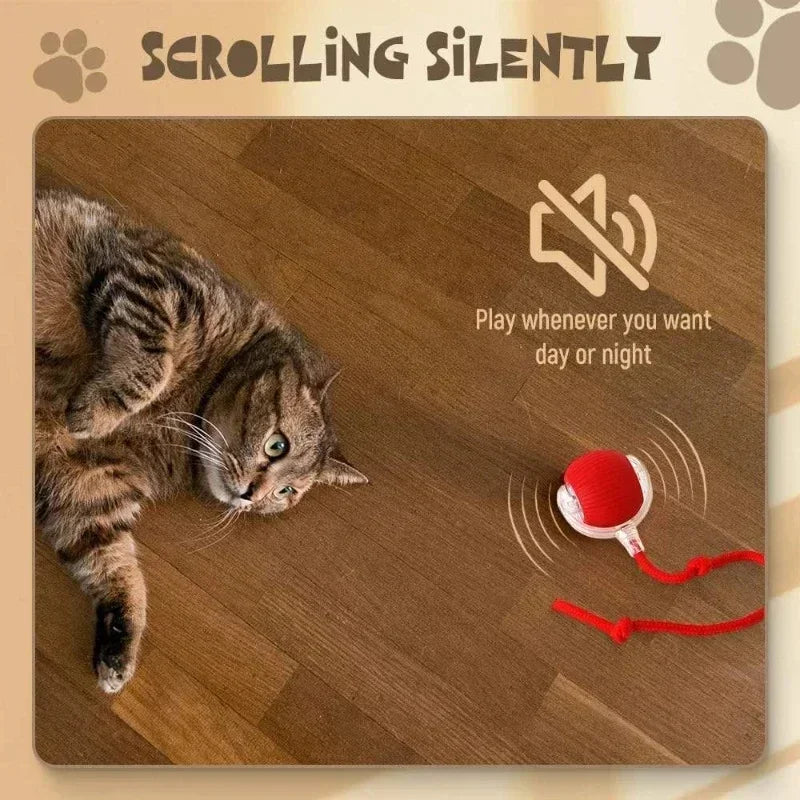 Electric Smart Pet Ball - Rechargeable Rolling Fun for Dogs & Cats