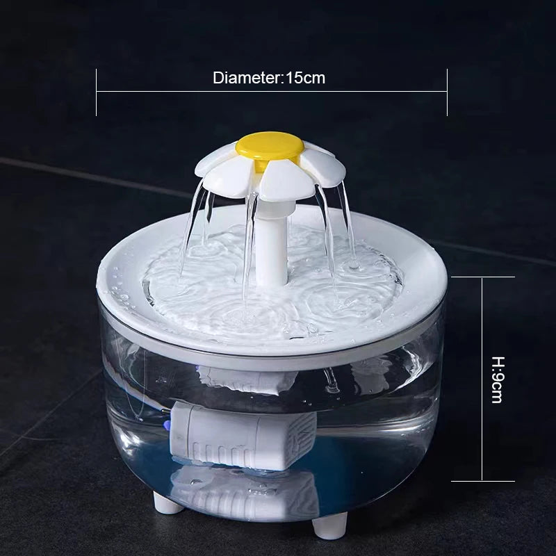 Automatic Pet Water Fountain - USB Electric Dispenser with Filtration