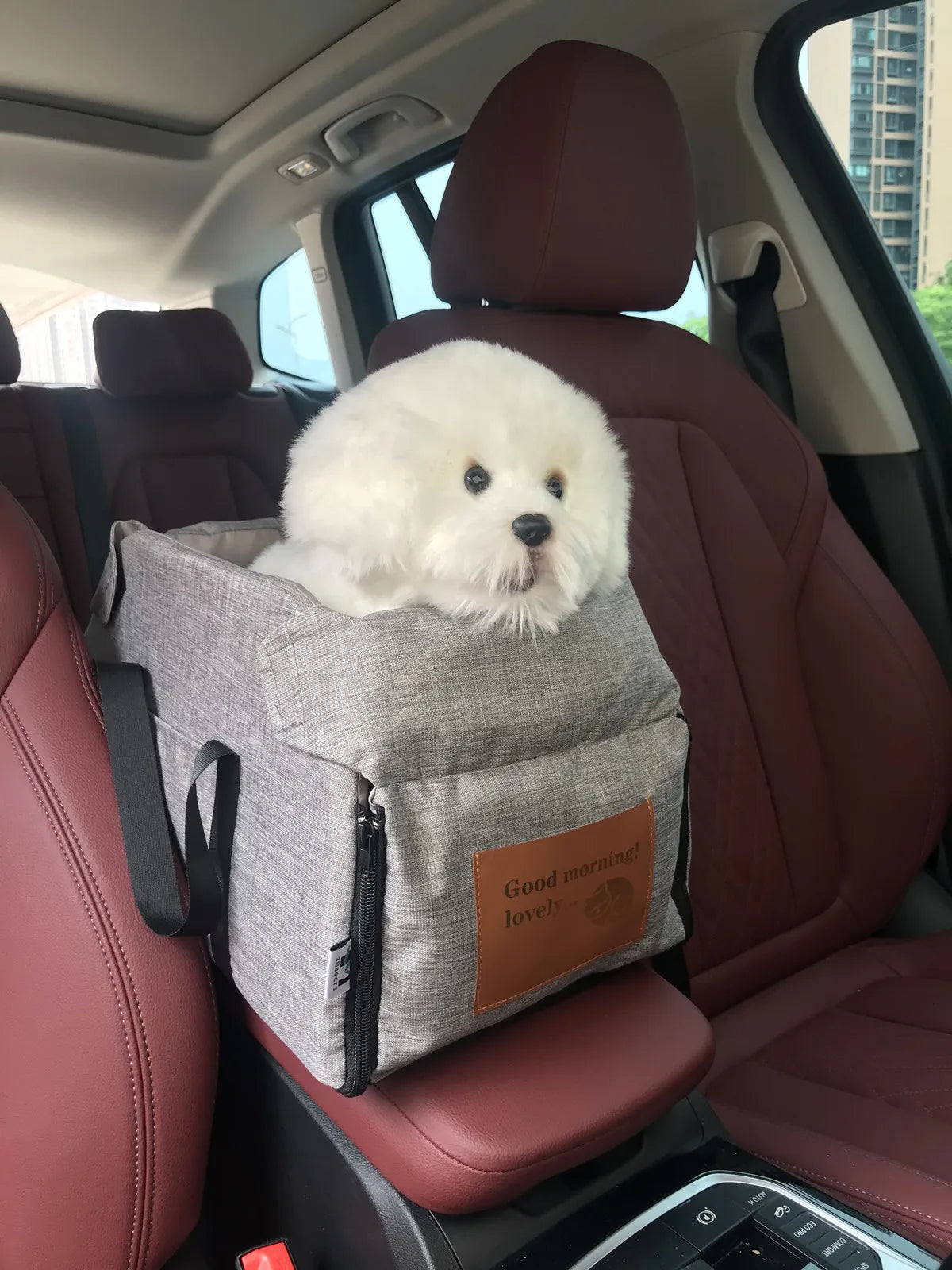 Portable Dog Car Seat Bed - Safety Travel Carrier for Small Dogs & Cats