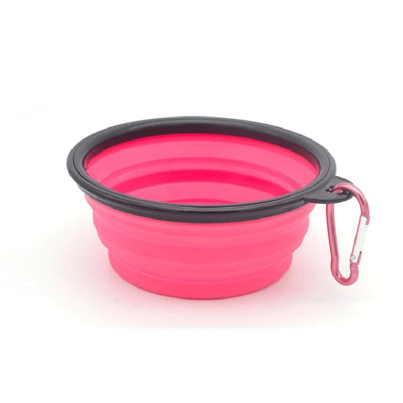 Collapsible Silicone Pet Bowl - Portable Water & Food Feeder