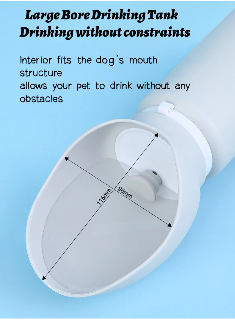 550ml Folding Pet Water Bottle - Outdoor Hydration for Pets