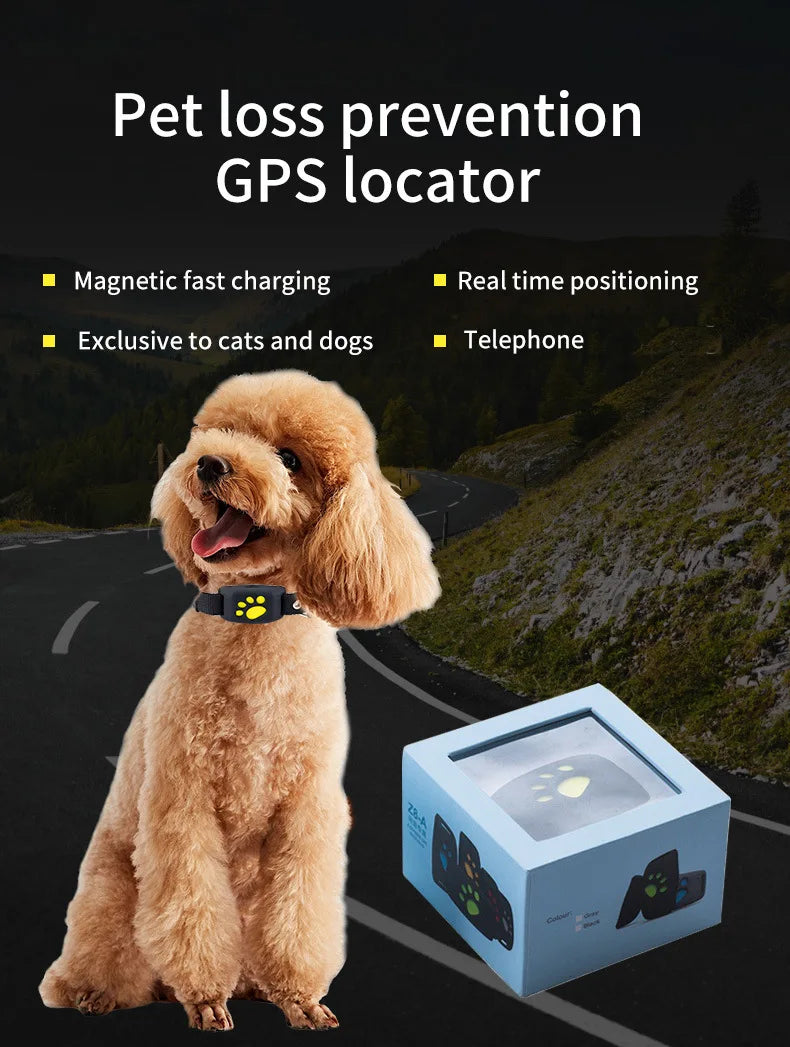 Smart Waterproof GPS Pet Tracker - Real-Time Locator for Dogs & Cats