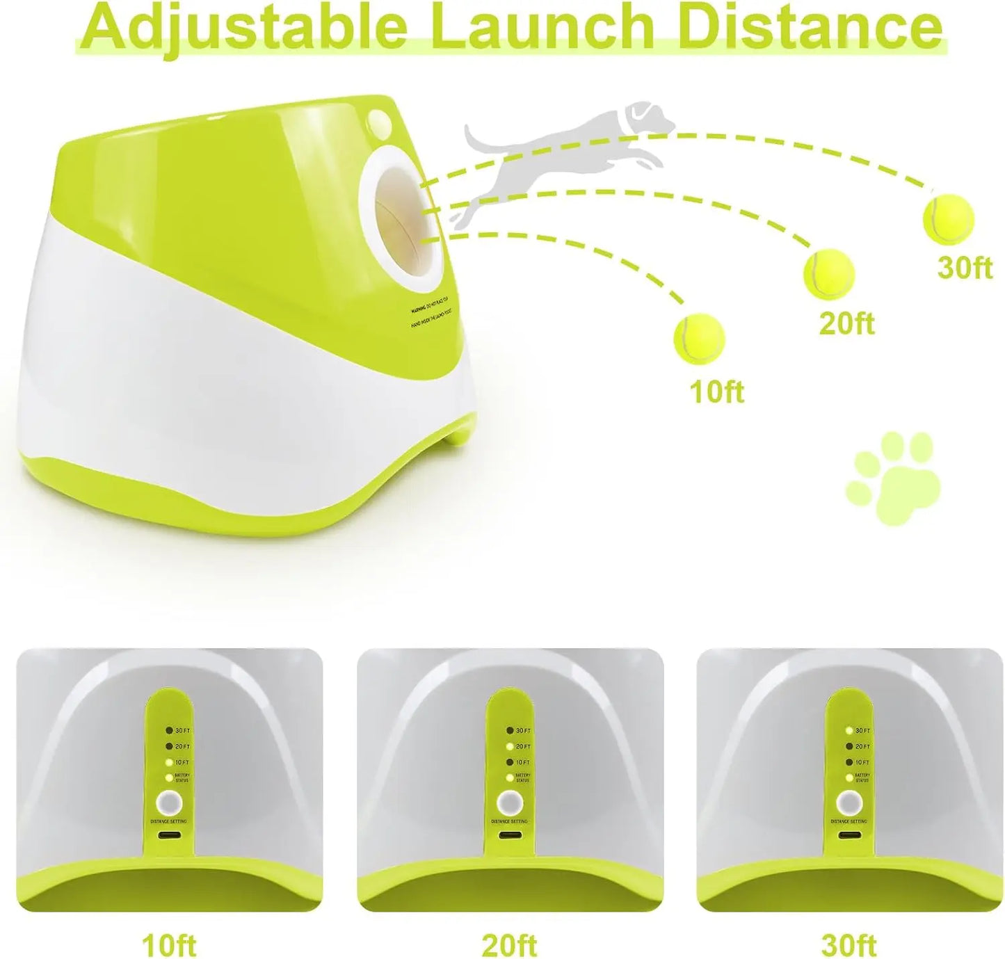 Smart Dog Tennis Ball Launcher - Interactive Training & Play Toy