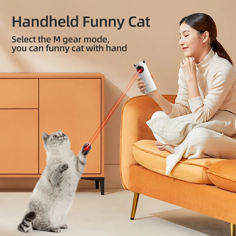 Automatic Cat Laser Toy - Interactive Smart Teasing Light for Pets